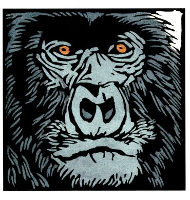 Gorilla by Leslie Evans of Sea Dog Press