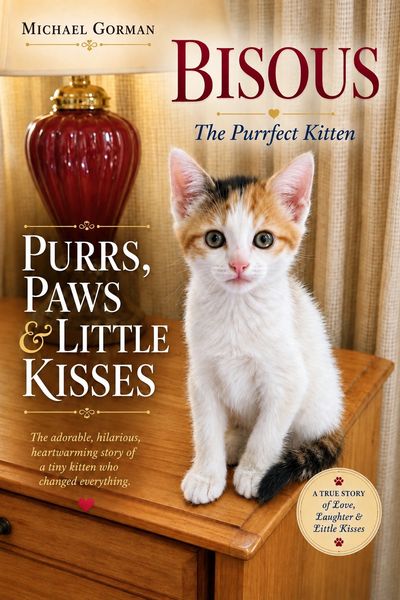 Cover of a heartwarming kitten story book.