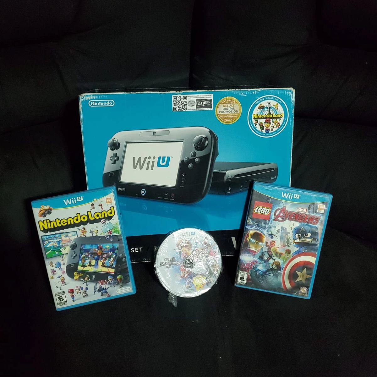 Nintendo Wii U deluxe usada con juegos
