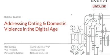 Training Webinar on Domestic Violence and Dating in the Digital Age #Prevention