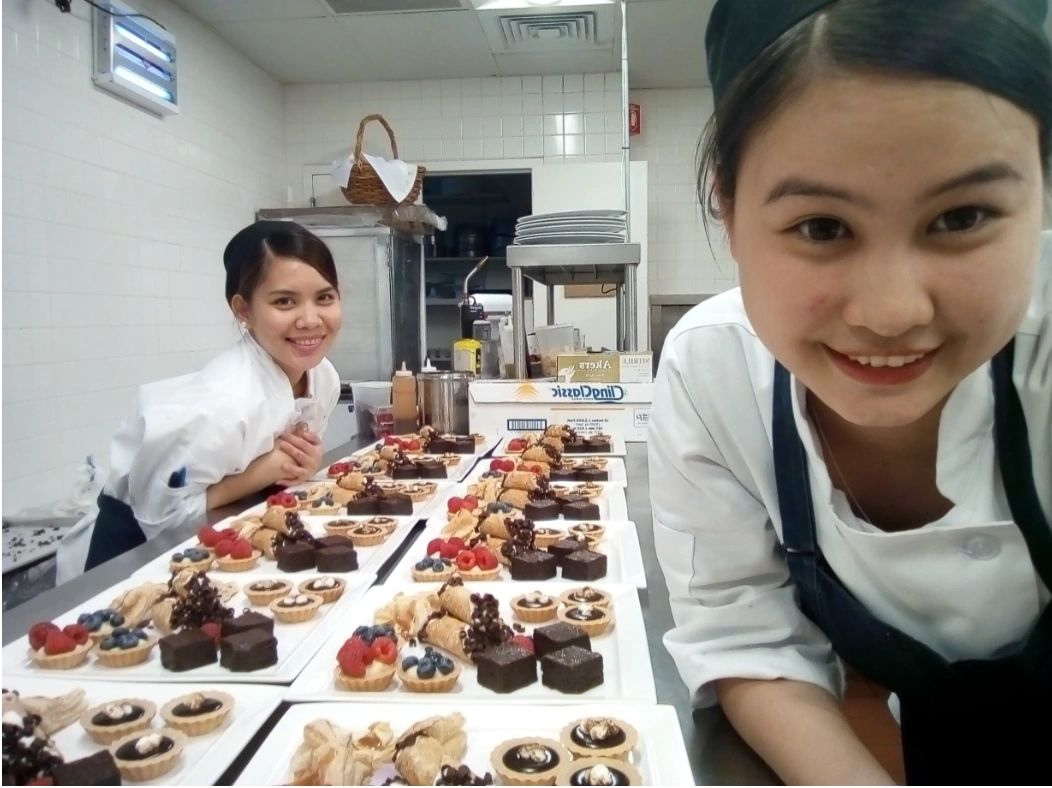 Eva Maria Enjoying  Being A Pastry Chef