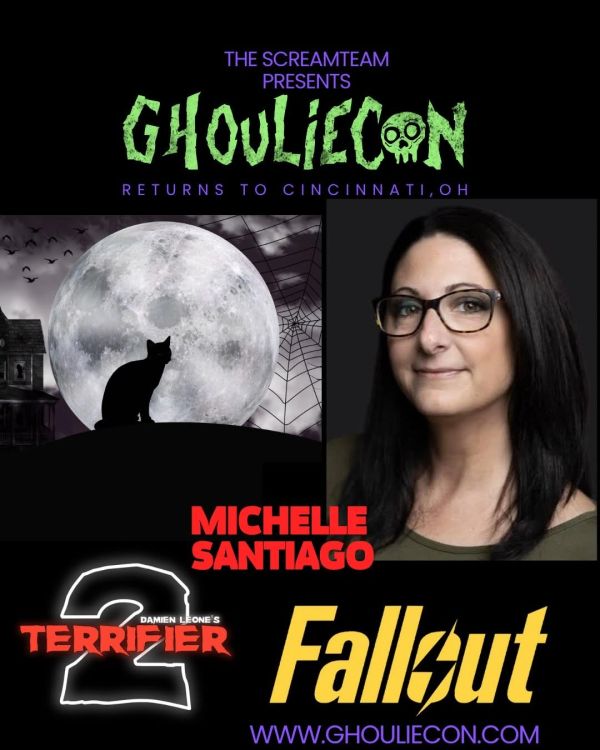 Michelle Santiago featured at GhoulieCon in Cincinnati, OH.