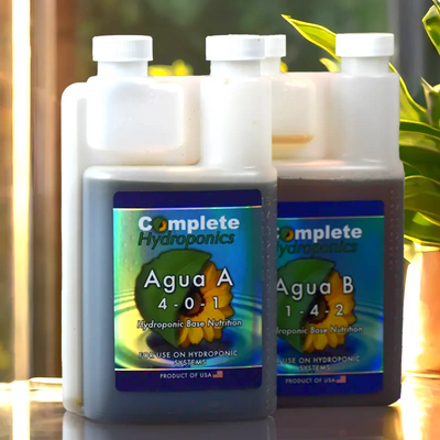Complete Hydroponics Agua A & B – Premium 2-Part Hydroponic Nutrient Solution for deep water culture and recirculating systems. 