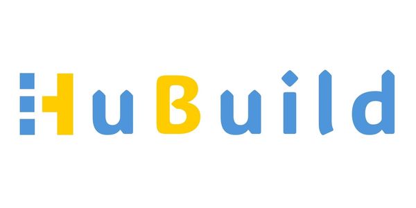 Colorful logo spelling 'HuBuild' with blue and yellow letters on white background.