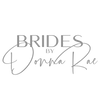 Logo for Brides by Donna Kay in pink and black.