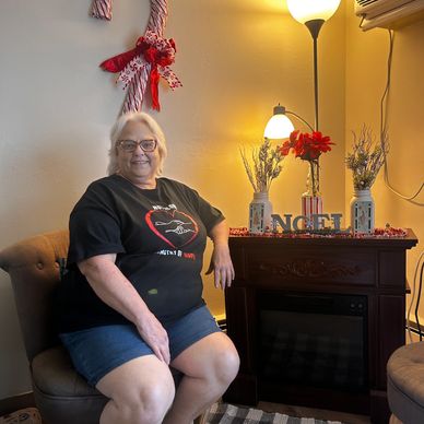 Gail is our December volunteer of the month.  She is an Army veteran and a greeter at her church. Ga