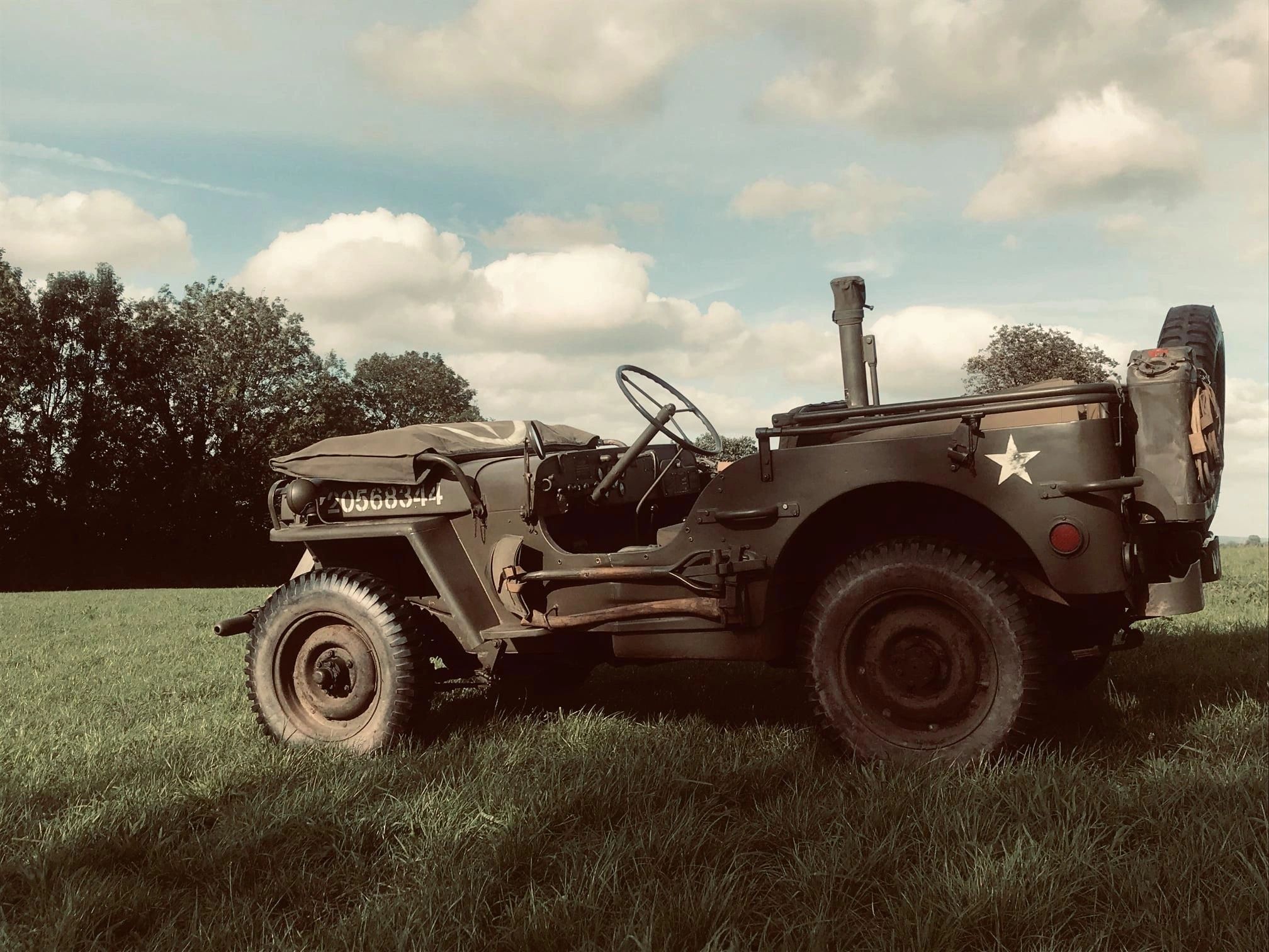 WW2 1944 Willys MB Jeep in US Army Markings.