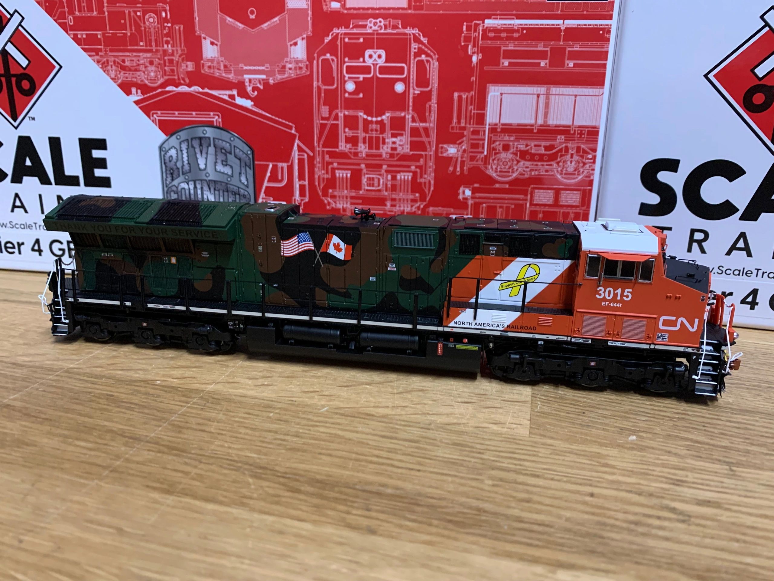 Scale Trains ET44AC CN Heritage Paint Scheme Locomotives just in