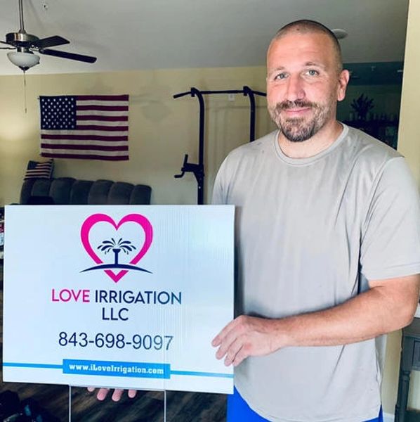 Owner and Operator, Eric Love of Love Irrigation, LLC. Irrigation Specialist, Myrtle Beach SC