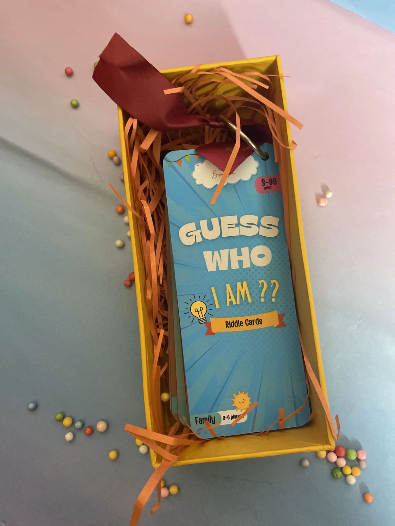 Product : Guess Who am I riddle cards
