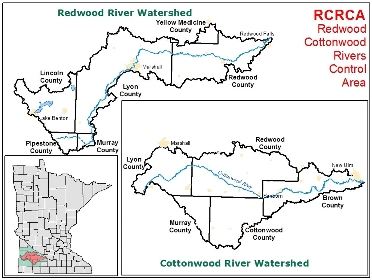 Redwood and Cottonwood Watershed Maps.