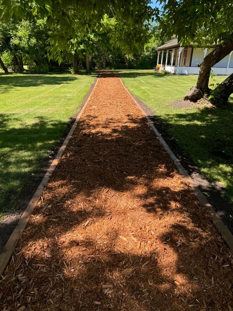 Completed walkway