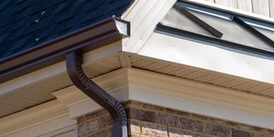 GUTTERS CLEANING SERVICES: residential professionally clean gutter exteriors