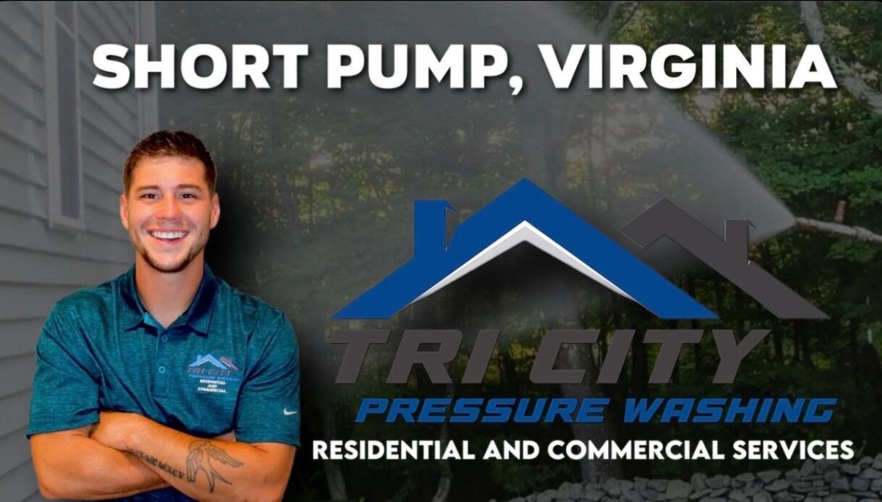power washing company in Short Pump, VA. pressure wash and soft-washing services, including gutters.