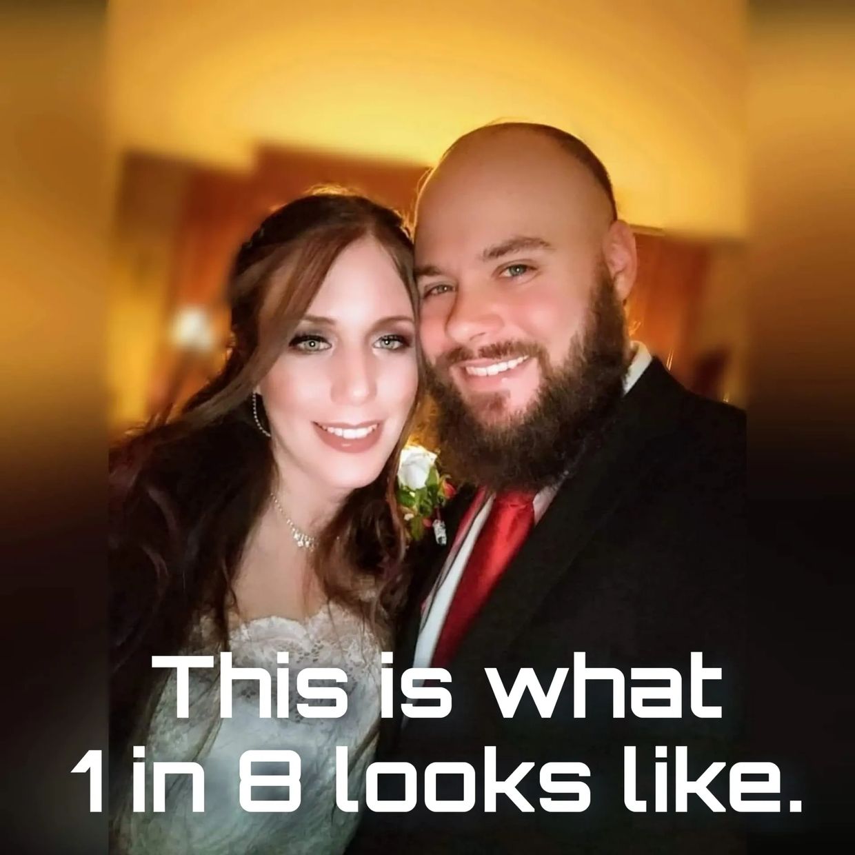 This is what 1 in 8 Looks like, married couple, Love, We are 1 in 8, infertility awareness
