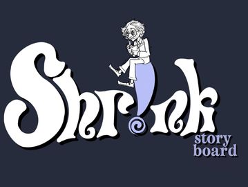 A logo for the short film "Shr!nk" directed by Aden Bertisch