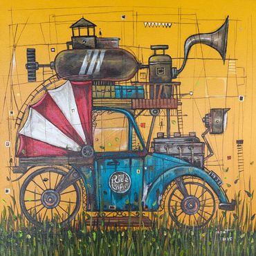 Artist: DARWIN GUEVARRA
Title: STEAM ENGLINE BEETLE - Odyssey Series”