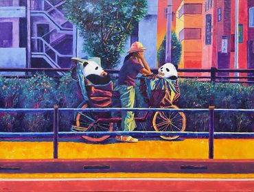 Artist: KRISSIE PHEE
Title: PANDAS IN TOKYO