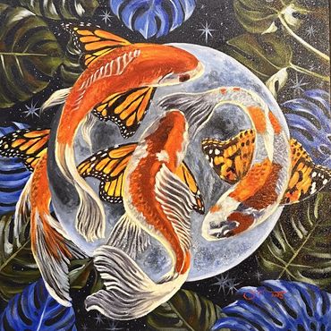 Artist: CARL LEGASPI
Title: KOI-TTERFLY I
