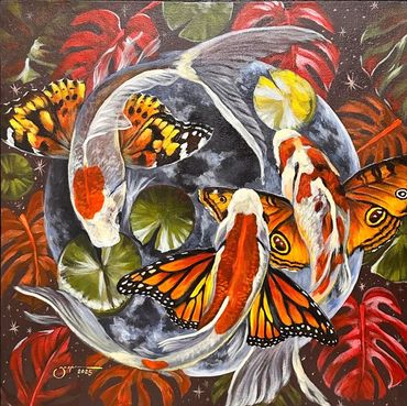 Artist: CARL LEGASPI
Title: KOI-TTERFLY II