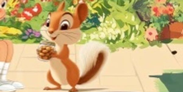 Jimmy is a friendly squirrel who lives in Mario's backyard, and his favorite snack is Almonds. 