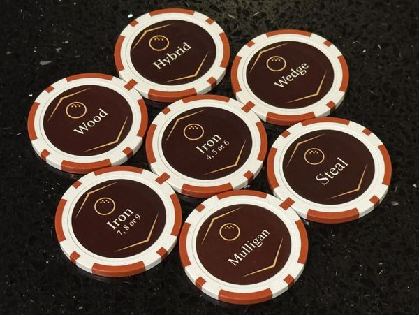Frontier Golf Game Poker Chips