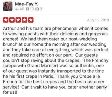 Yelp 5 star review
