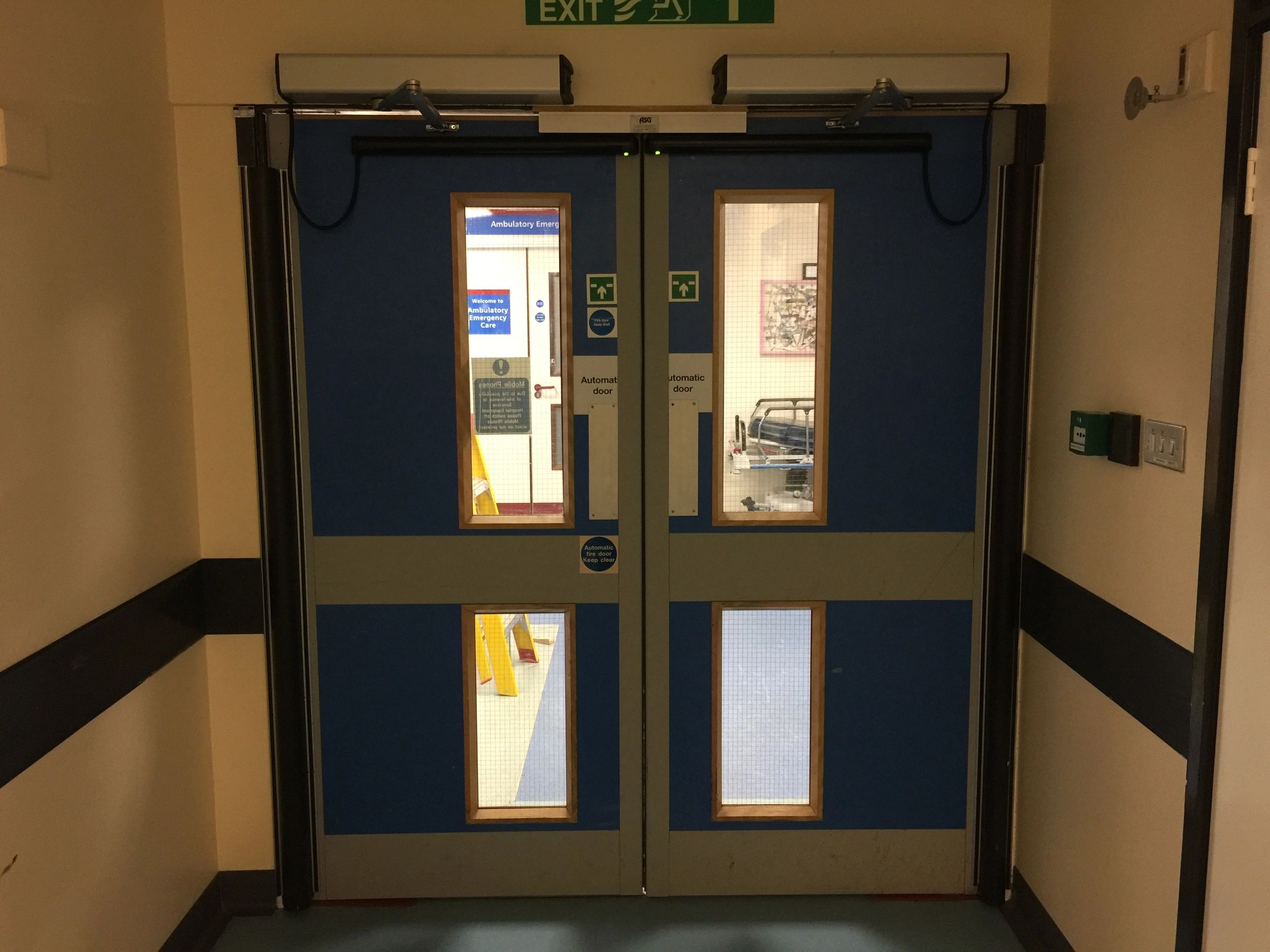 Automatic swing door. Door installation Gloucester. Electric Doors