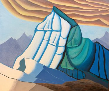 An second try at depicting The Matterhorn during a sandstorm that originates in the Sahara Dessert a