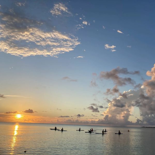 Sunset Paddleboard Yoga in Grand Cayman