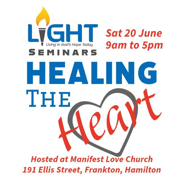 Seminar on healing the heart by Light Seminars at Manifest Love Church.
