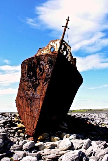 The Plassey shipwreck, Inis Oirr, Ireland 