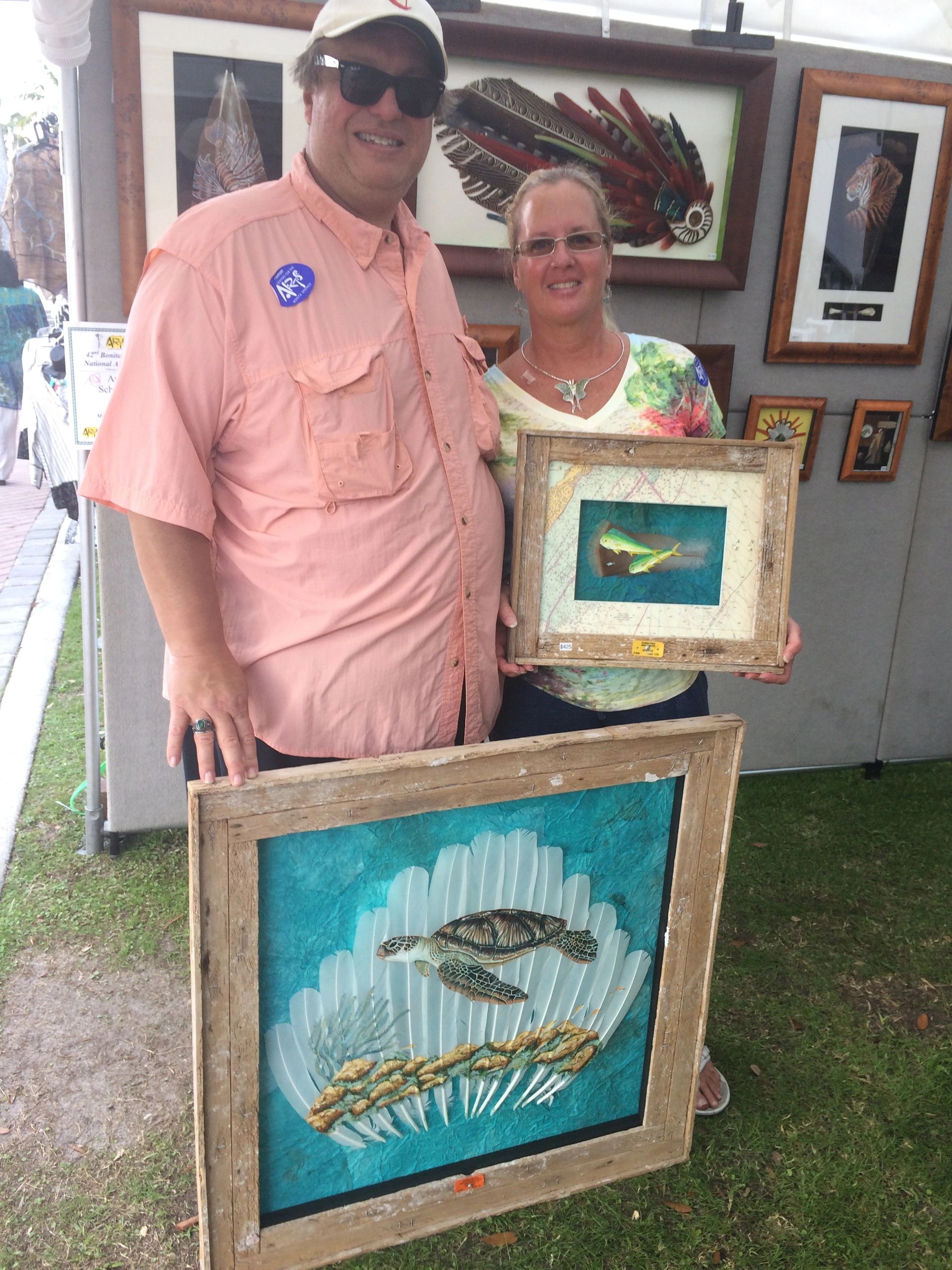 This Lovely couple found me at the Bonita Springs Art Festival and picked out these 2 pieces