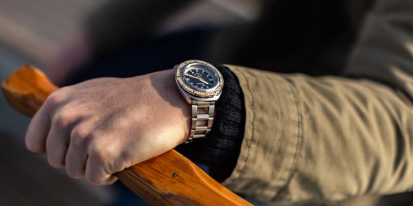 Squale dive watch on a male wrist