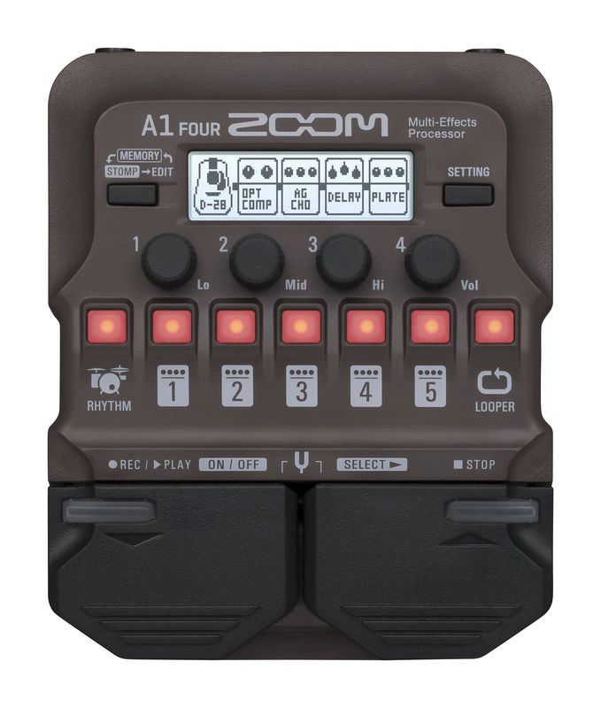 Zoom A1 Four Multi Effects processor For Acoustic Guitar, Sax, Violin