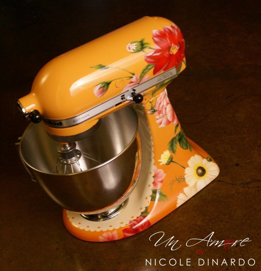 2 Piece Pioneer Woman Fabric Decorative Stand Mixer Mat and 