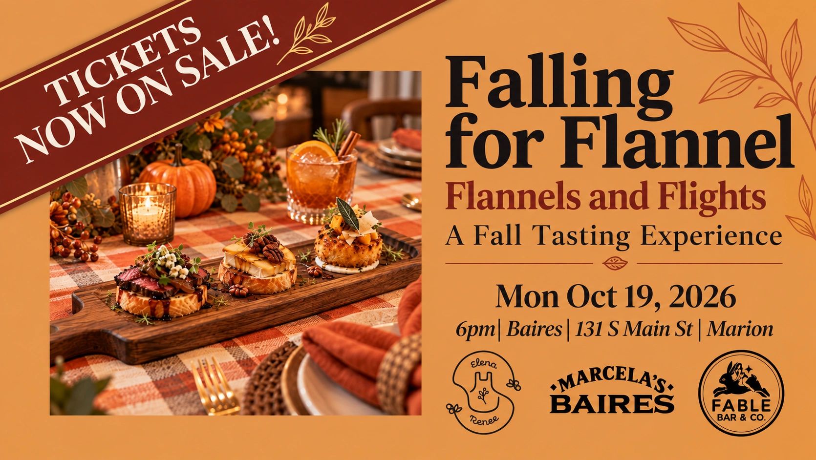 Falling for Flannel Tickets now on Sale!