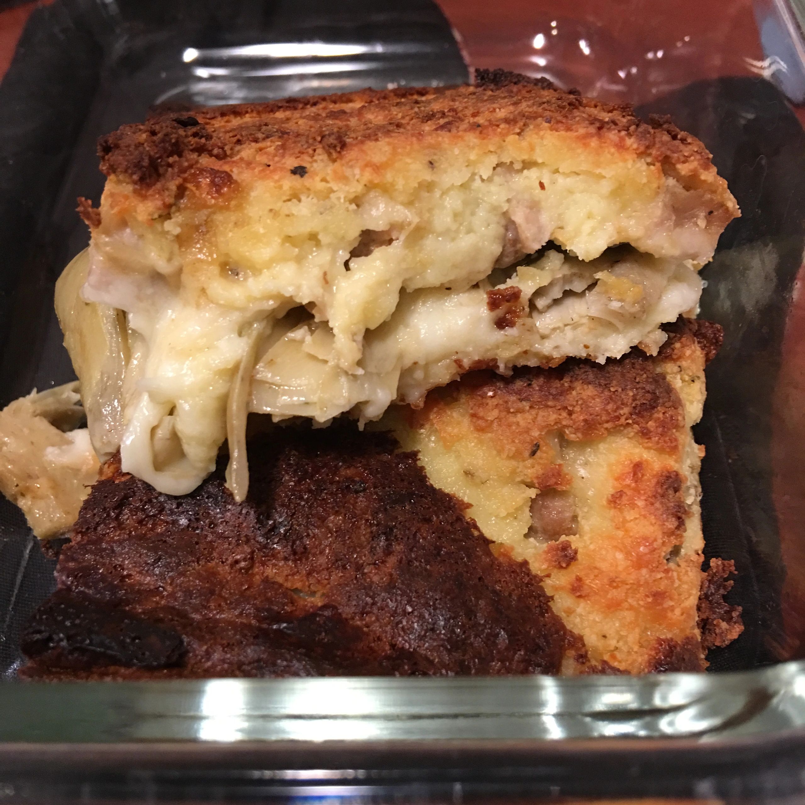 Keto Pork Chop Calzone