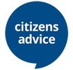 Citizens Advice logo - white writing on a blue speech bubble background