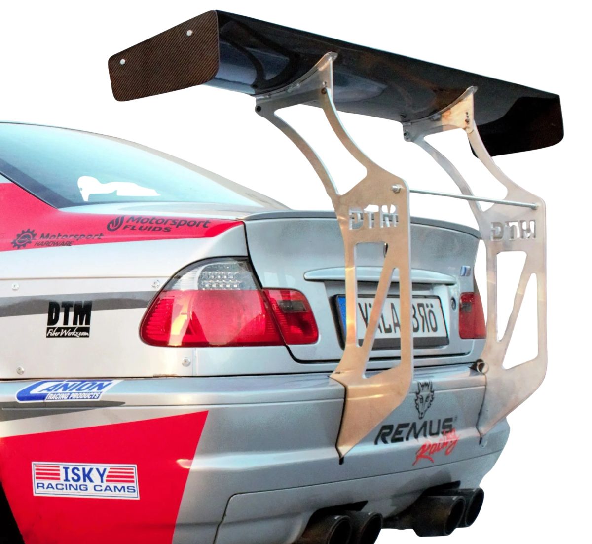 BMW E46 M3 Chassis Mounted Race Spoiler Wing 66"