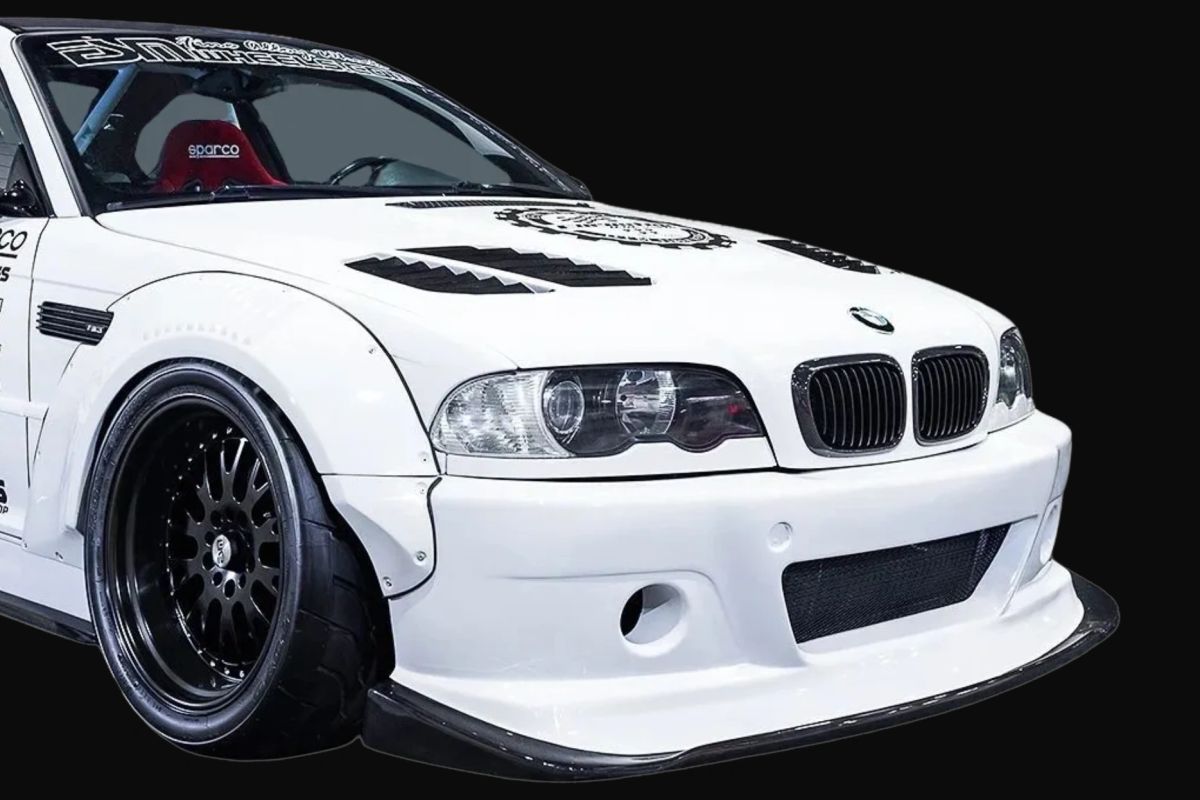 BMW E46 M3 GTR-S Style Front Bumper With Diffuser
