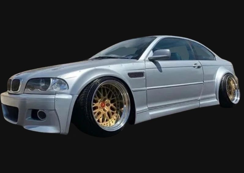 BMW E46 M3 00-06 Driftz Style Over Fenders Widebody