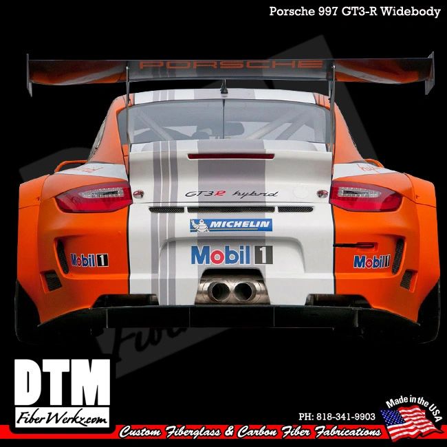 Porsche 997 Carrera & Turbo 05-12 GT3R Cup Style Decklid & Spoiler Assembly