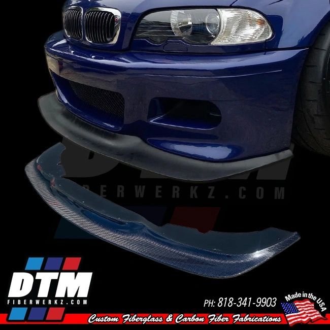 BMW E46 M3 00-06 GT4 Style Front LIp
