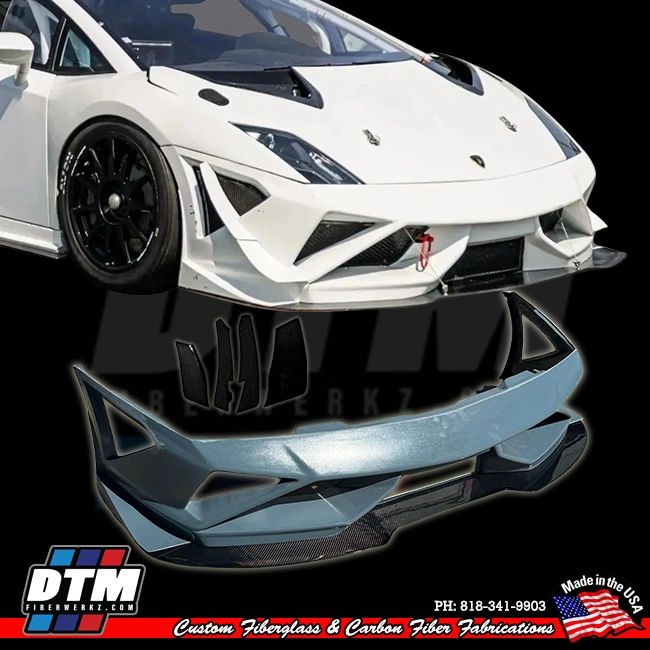 Lamborghini Gallardo 09-14 LP550 LP560 LP570 Super Trofeo Front Bumper