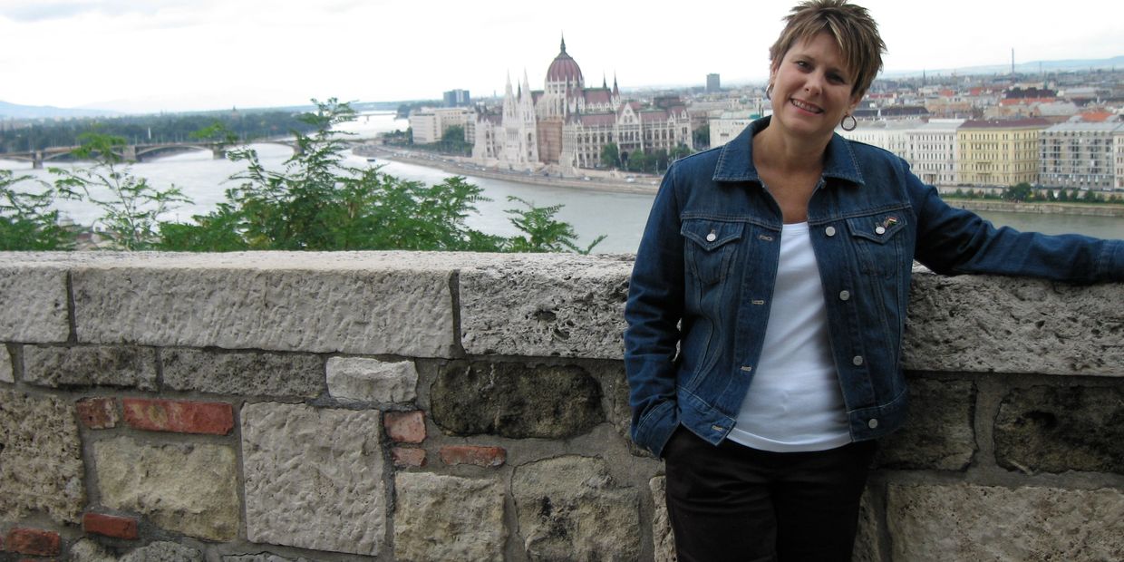 View of the Hungarian Parliament and Pest from the Buda side of the Danube River.
Budapest, Hungary 