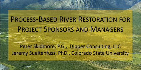 Presentation slide on process-based river restoration for project sponsors and managers.