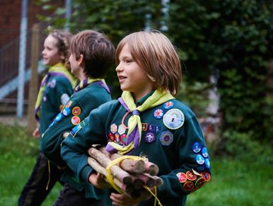 Being a Cub at the 7th Gosport Cubs means badges and awards, where do they all go?