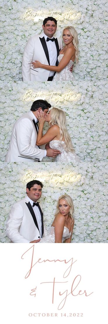 Waldorf Astoria Monarch Beach Wedding with White Flower Wall 