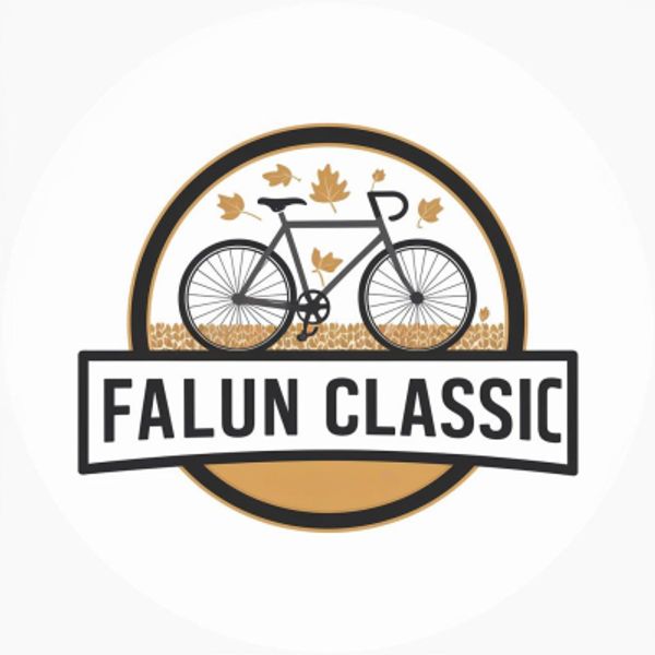 Logo featuring a classic bicycle with autumn leaves and 'FALUN CLASSIC' text.